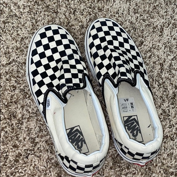 checkered vans used